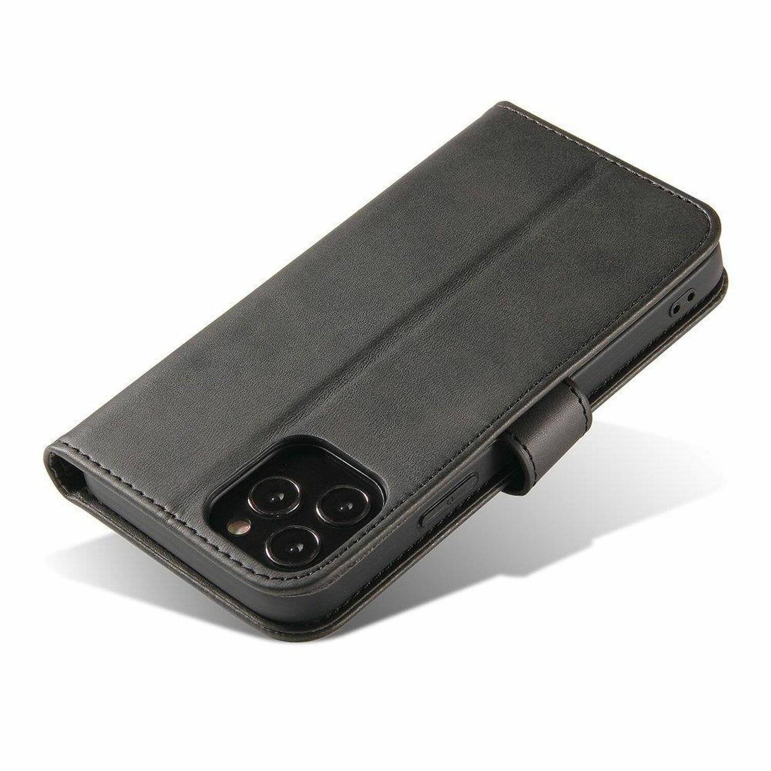 Premium Magnet Case Buch Tasche Schutzhülle aufklappbare Hülle Standfunktion Zubehör für Realme GT 5G Schwarz