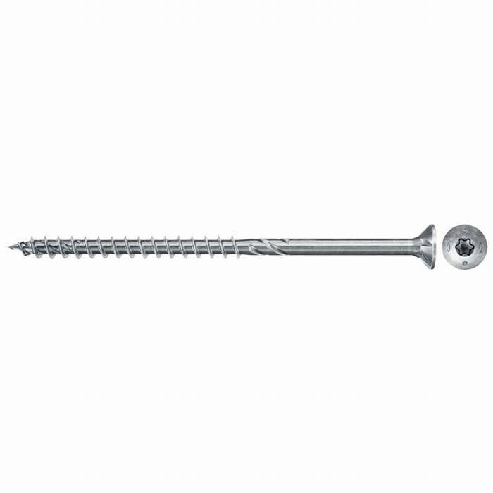 FISCHER - PowerFast II CTP-Schrauben 4,0x70 mit Senkkopf, Innensechskant, weiß verzinkt, Teilgewinde - Box à 200 Stück