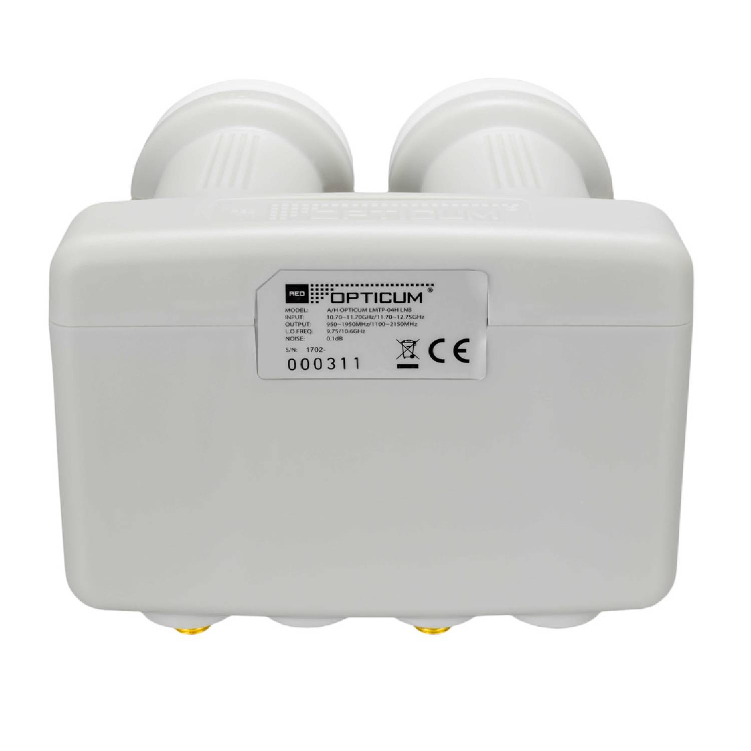 Monoblock Twin LNB LMTP 04H 0.1dB - 2 Teilnehmer Astra / Hotbird ,DiseqC - 3D UHD 4K Ready