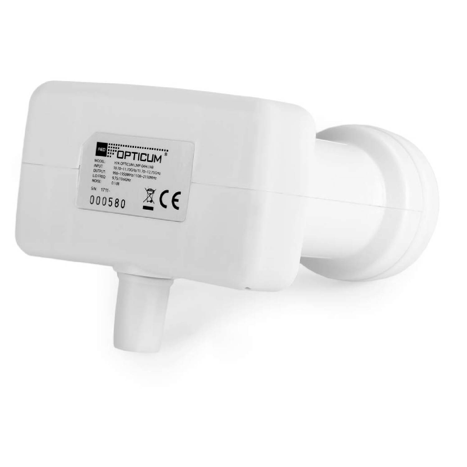 Monoblock Single LNB LMP 04H 0.1dB - 1 Teilnehmer & 2 Satelliten integriertem DiseqC 3D 4K Ready A/H
