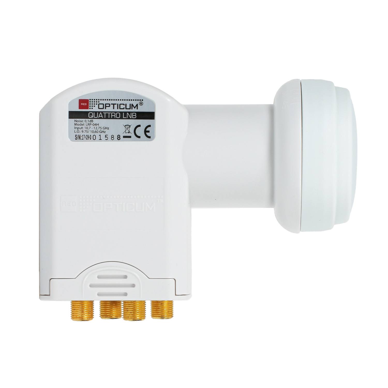 LRP 04H Quattro LNB I Witterungsbeständig LNB, 0.1dB, Wetterschutzkappe, Multischalter notwendig