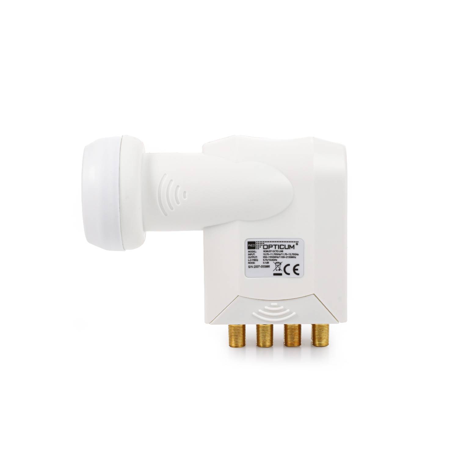 AX Robust Octo LNB I Hitze & kältebeständiger LNB 8-fach, 0.1dB Rauschmaß, ausziehbarer Wetterschutz