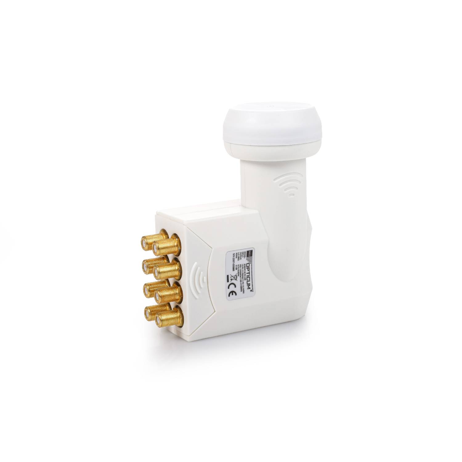 AX Robust Octo LNB I Hitze & kältebeständiger LNB 8-fach, 0.1dB Rauschmaß, ausziehbarer Wetterschutz