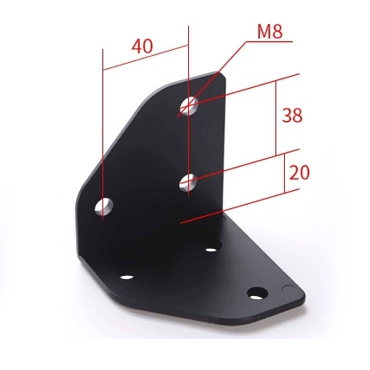 SCHMIDT systemprofile 10x Knotenwinkel Nut 8 4040 Eckwinkel 90° Aluminium Winkel Eck-Verbinder Aluprofil-Zubehör