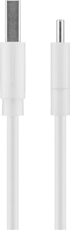 goobay USB C Lade und Synchronisationskabel weiß 0,1 m