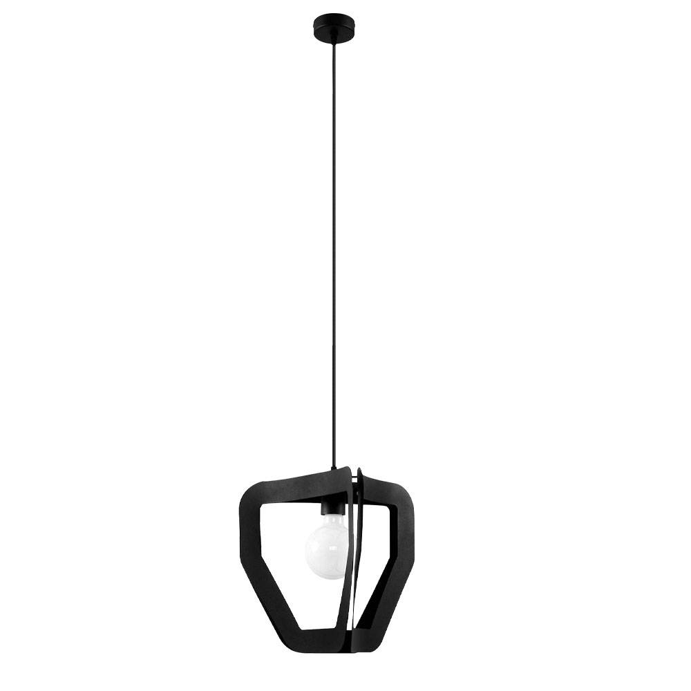 Hängeleuchte Fernbedienung Retro Pendelleuchte schwarz Wohnzimmerleuchte Pendellampe dimmbar, Stahl schwarz, 1x RGB LED 9W 806Lm, LxBxH 35x32x120 cm