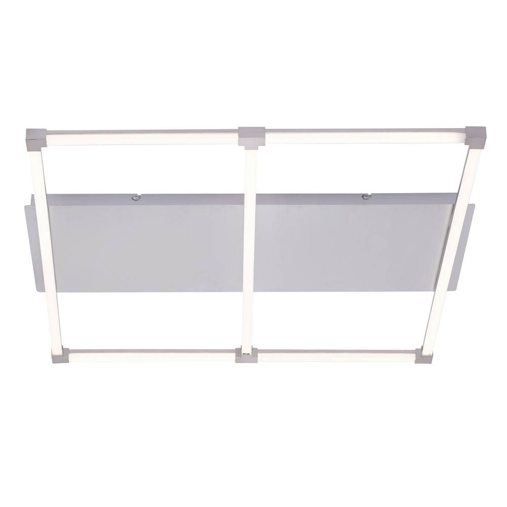 Deckenleuchte Wohnzimmer Deckenlampe Modern Wohnzimmerlampe LED, Stab Design, Metall, 1x LED 25W 1300Lm warmweiß, LxBxH 77,8 x 74,2 x 7 cm