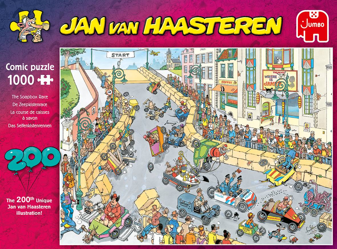 Jumbo 20053 Jan van Haasteren Das Seifenkistenrennen 1000 Teile Puzzle
