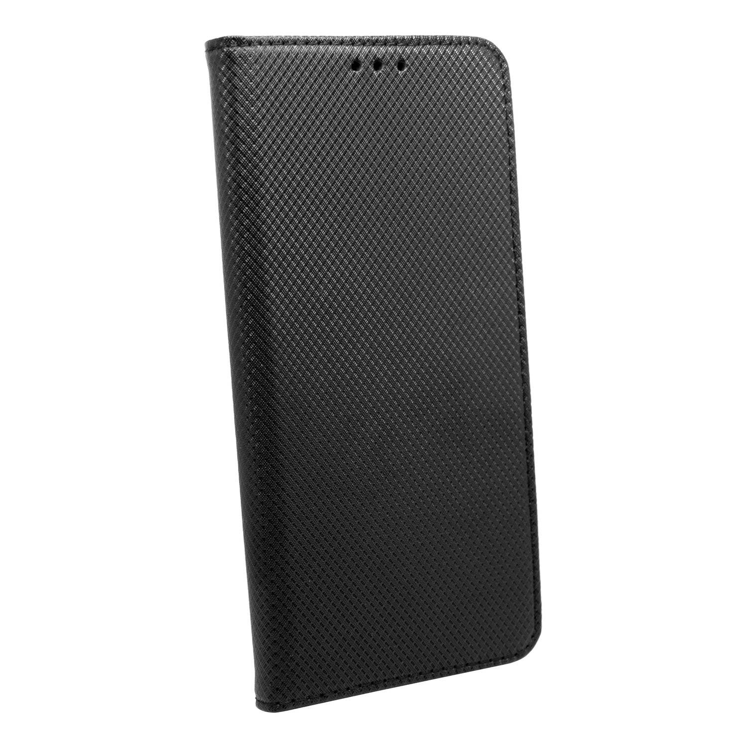 Buch Tasche "Smart" kompatibel mit Realme C11 Handy Hülle Brieftasche Schutzhülle mit Standfunktion, Kartenfach Schwarz