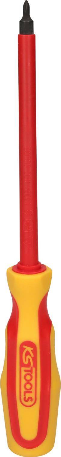 KS TOOLS Werkzeuge-Maschinen GmbH ERGOTORQUE VDE PH-Schraubendreher, PH1, 265mm (117.1521)