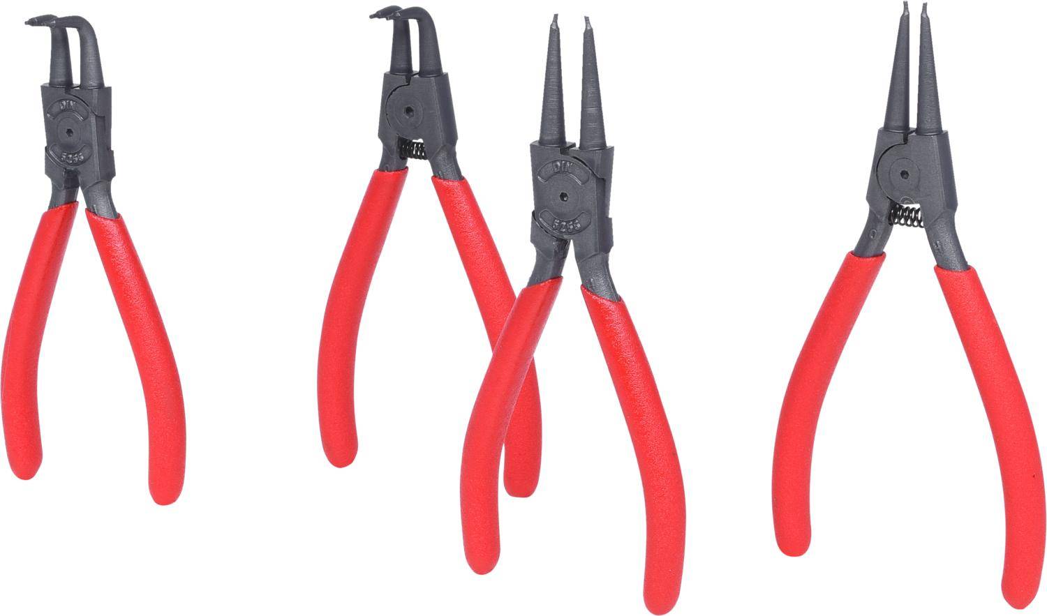 KS TOOLS Sicherungszangen-Satz, 10-25 mm, 4-tlg