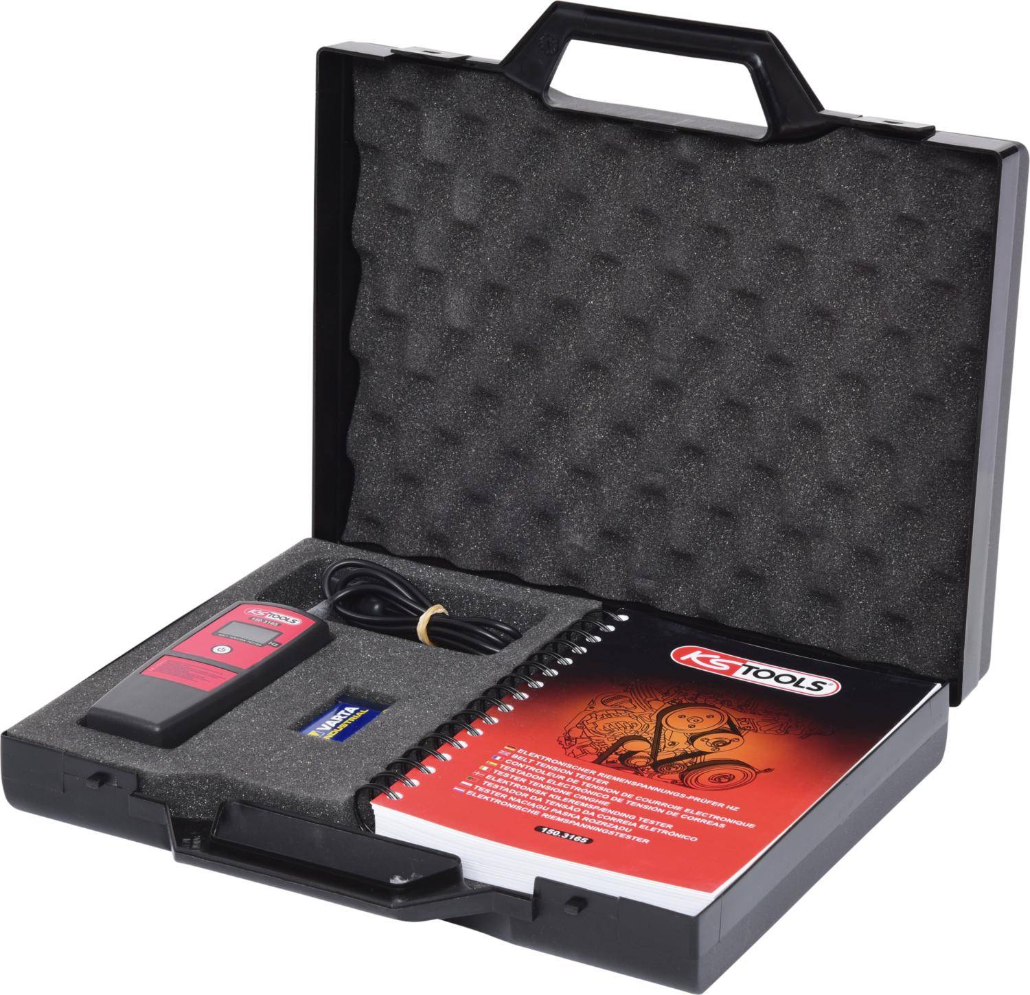 KS TOOLS Elektronischer Riemenspannungs-Prfer HZ