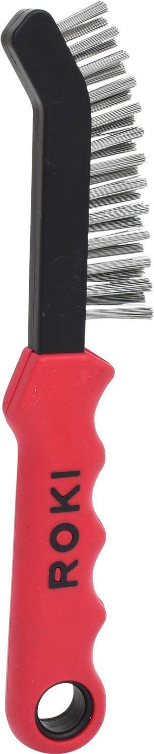 KS TOOLS Stahldraht-Bremssattel-Drahtbürste 2-reihig, spitz (201.2321)