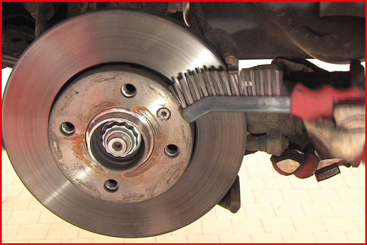 KS TOOLS Stahldraht-Bremssattel-Drahtbürste 2-reihig