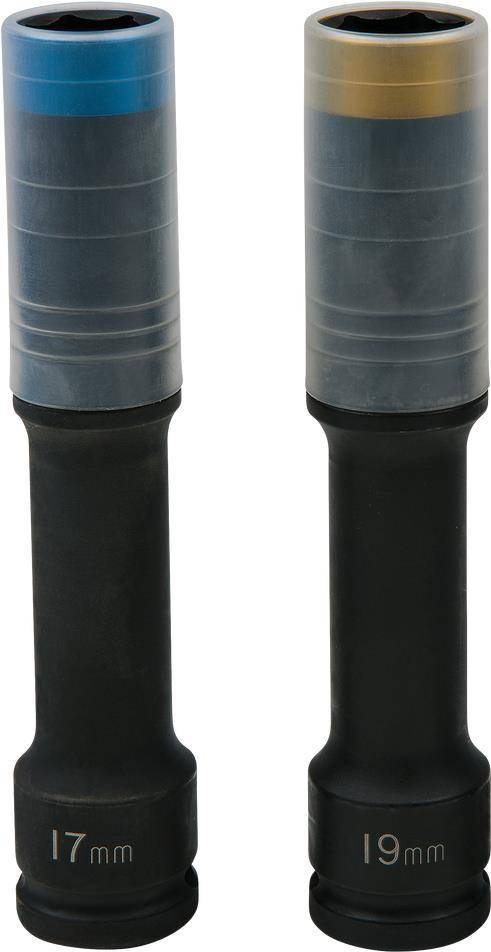 KS TOOLS SlimPOWER Impact-Stecknuss-Satz, extra lang, 2-tlg., 1/2'', 17+19mm (515.0621)