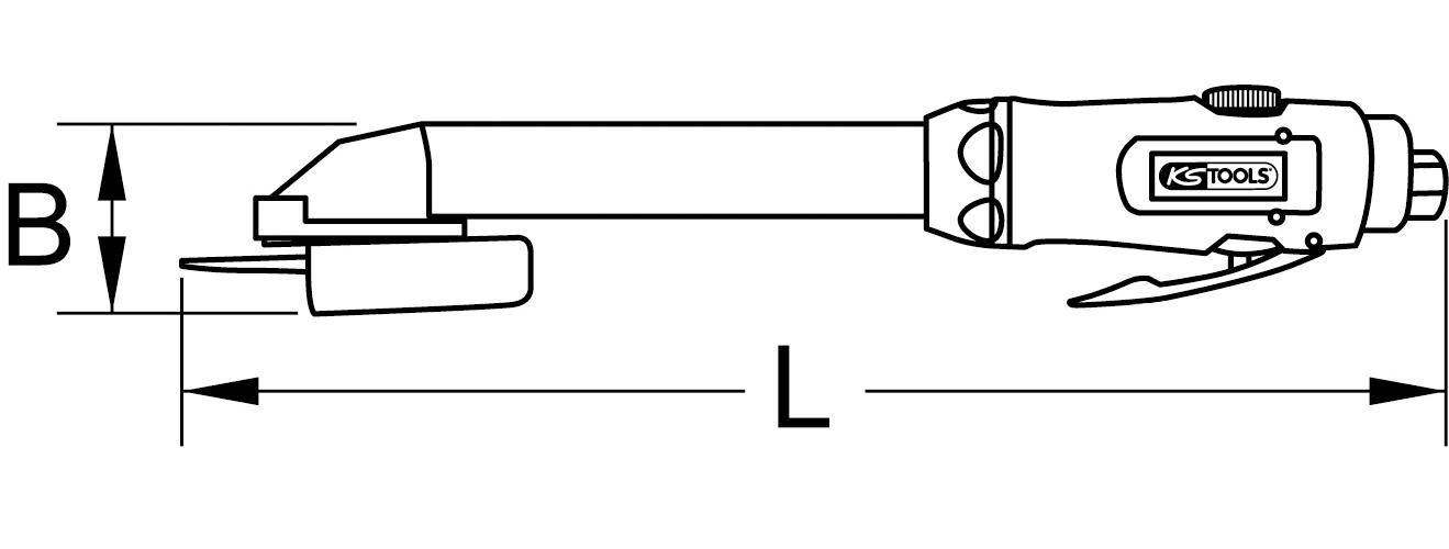 Diagramm eines Schlosses, das einen langen, geraden Metallbalken zeigt, der sich zu einer rechteckigen Basis mit einem Hebel an einer Seite erstreckt.