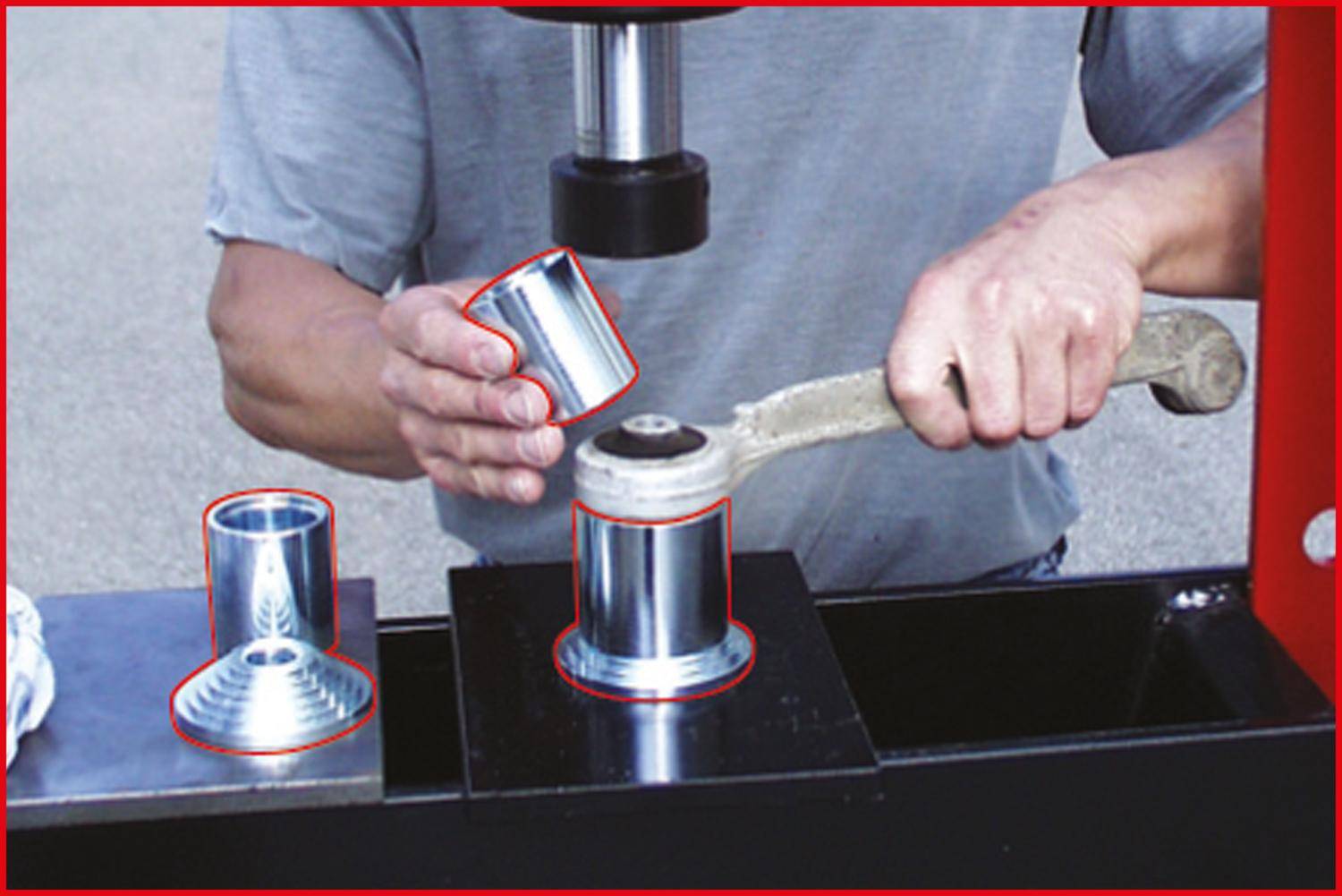 KS TOOLS Stufen-Druckhlsen-Satz, 22-tlg