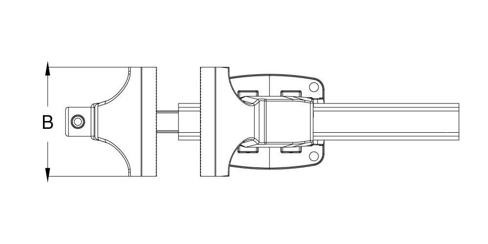 KS TOOLS Parallel-Schraubstock ohne Drehteller, 125 mm