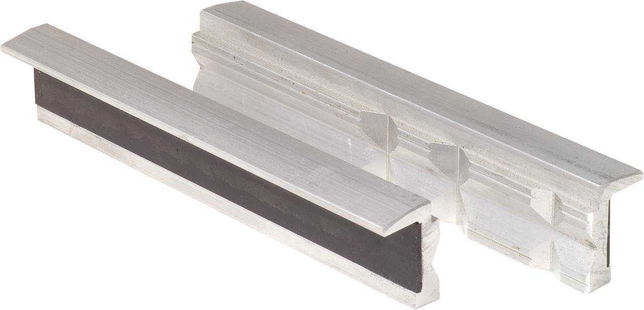 KS TOOLS Aluminium-Schraubstock-Schonbacken mit Trapeznutzen, 100mm