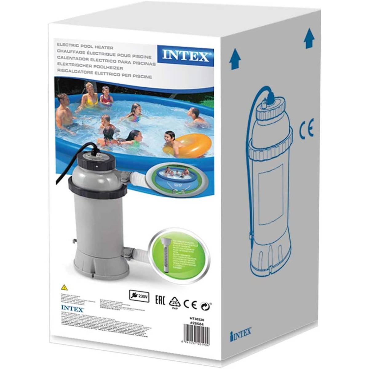 INTEX 28684 Pool Heizung (RCD) für Pools bis Ø 457cm