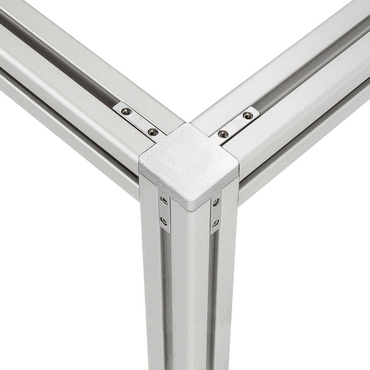 SCHMIDT systemprofile 10x Eckverbinder 3-Weg Nut 8 4040 3D Profil Winkel Verbinder mit Madenschrauben Aluprofil-Zubehör