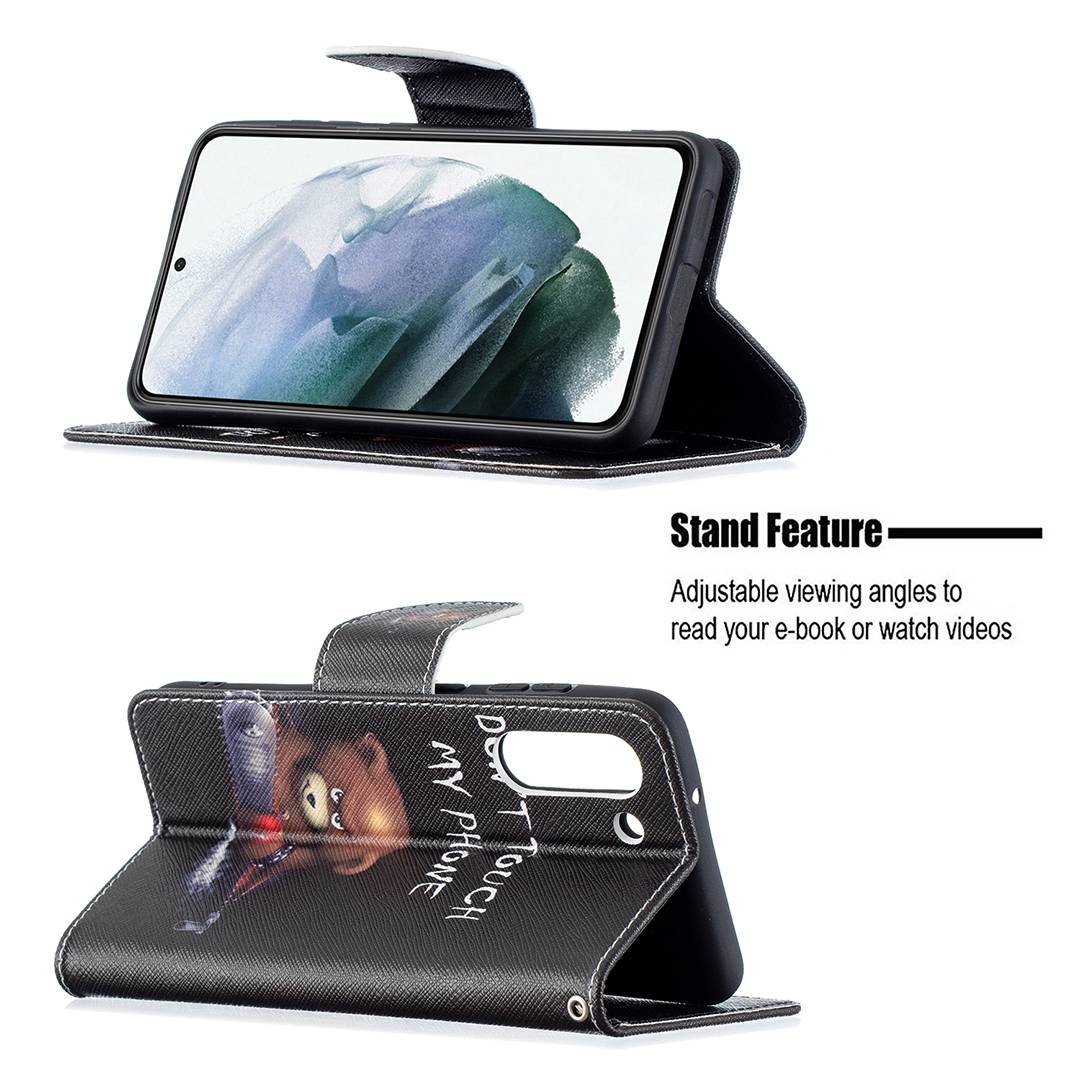 Für Samsung Galaxy S21 FE G990B Kunstleder Handy Tasche Book Motiv 1 Schutz Hülle Case Cover Etui Neu