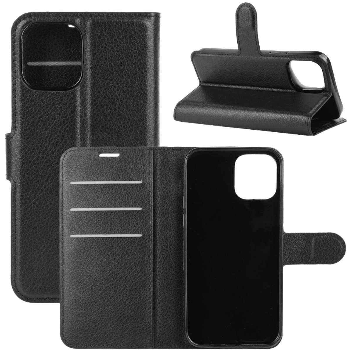 Für Apple iPhone 13 Pro Max Handy Tasche Wallet Premium Schwarz Schutz Hülle Case Cover Etuis Neu Zubehör