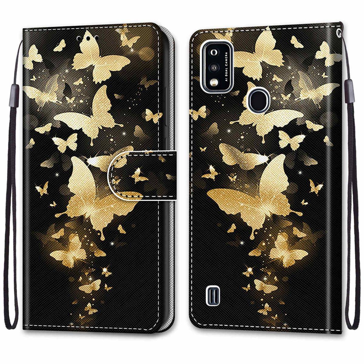 Für ZTE Blade A51 Kunstleder Handy Tasche Book Motiv 3 Schutz Hülle Case Cover Etui Neu
