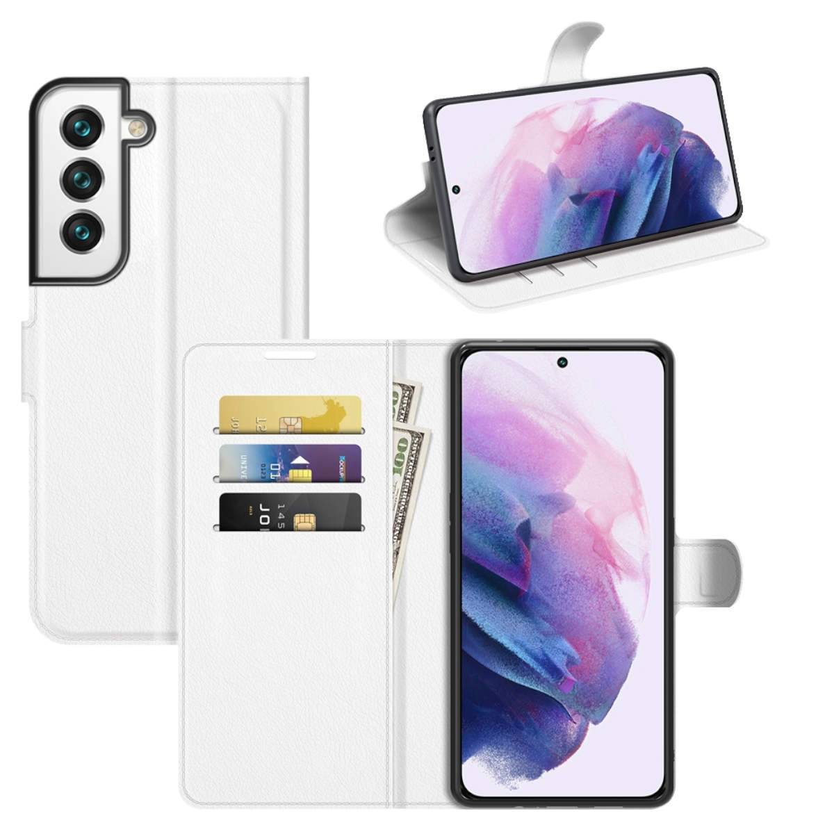 Für Samsung Galaxy S22 Handy Tasche Wallet Premium Schutz Hülle Case Cover Etuis Neu Zubehör Weiß