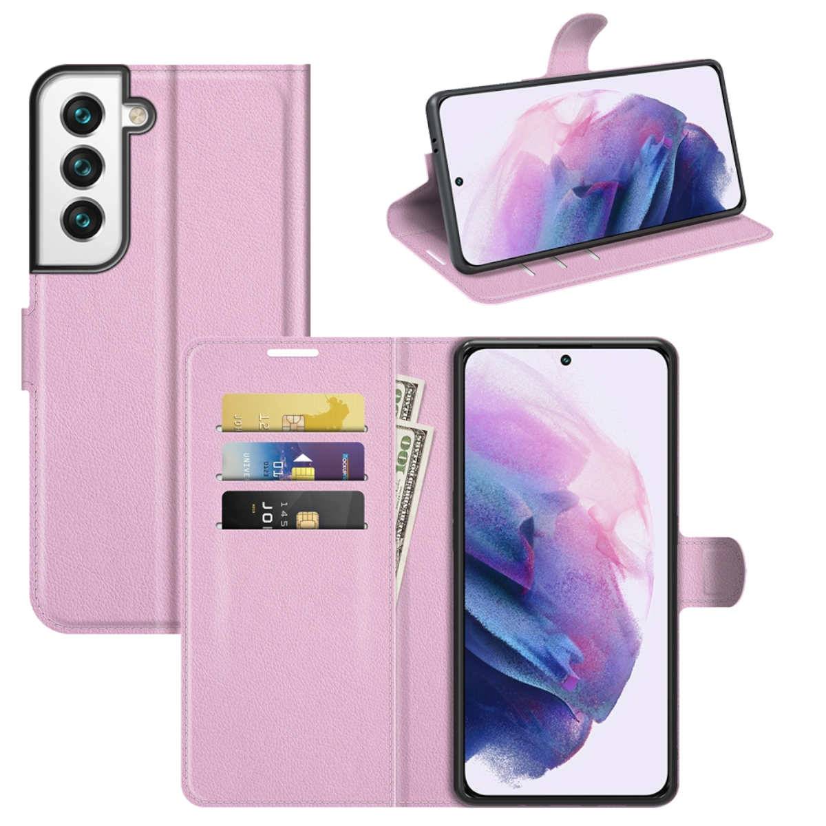 Für Samsung Galaxy S22 Handy Tasche Wallet Premium Schutz Hülle Case Cover Etuis Neu Zubehör Rosa