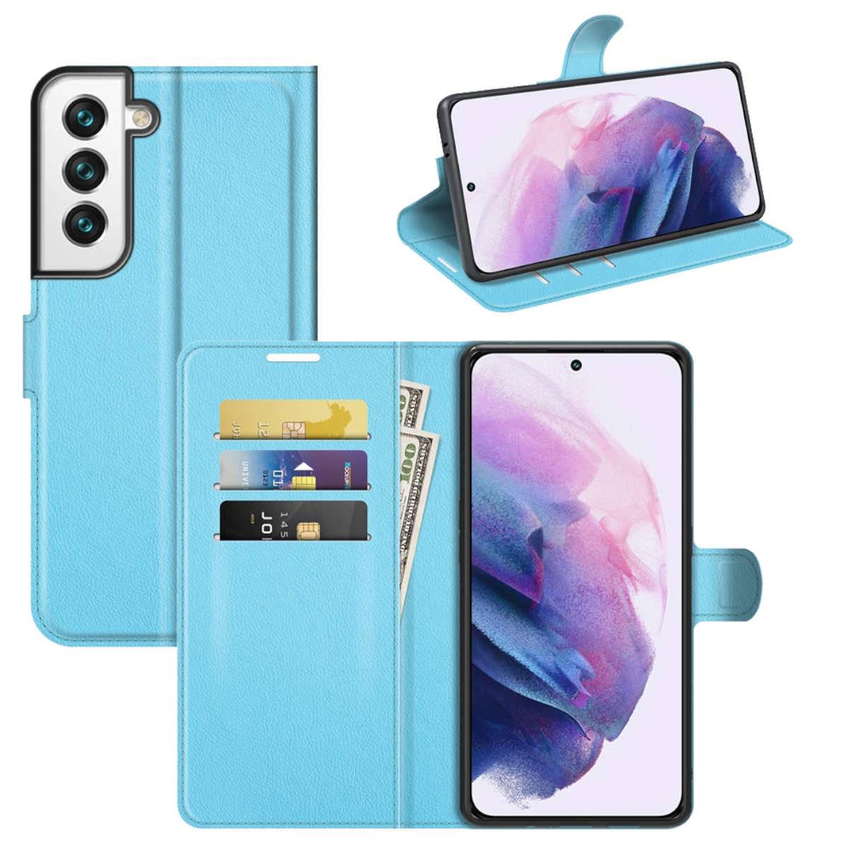 Für Samsung Galaxy S22 Handy Tasche Wallet Premium Schutz Hülle Case Cover Etuis Neu Zubehör Blau