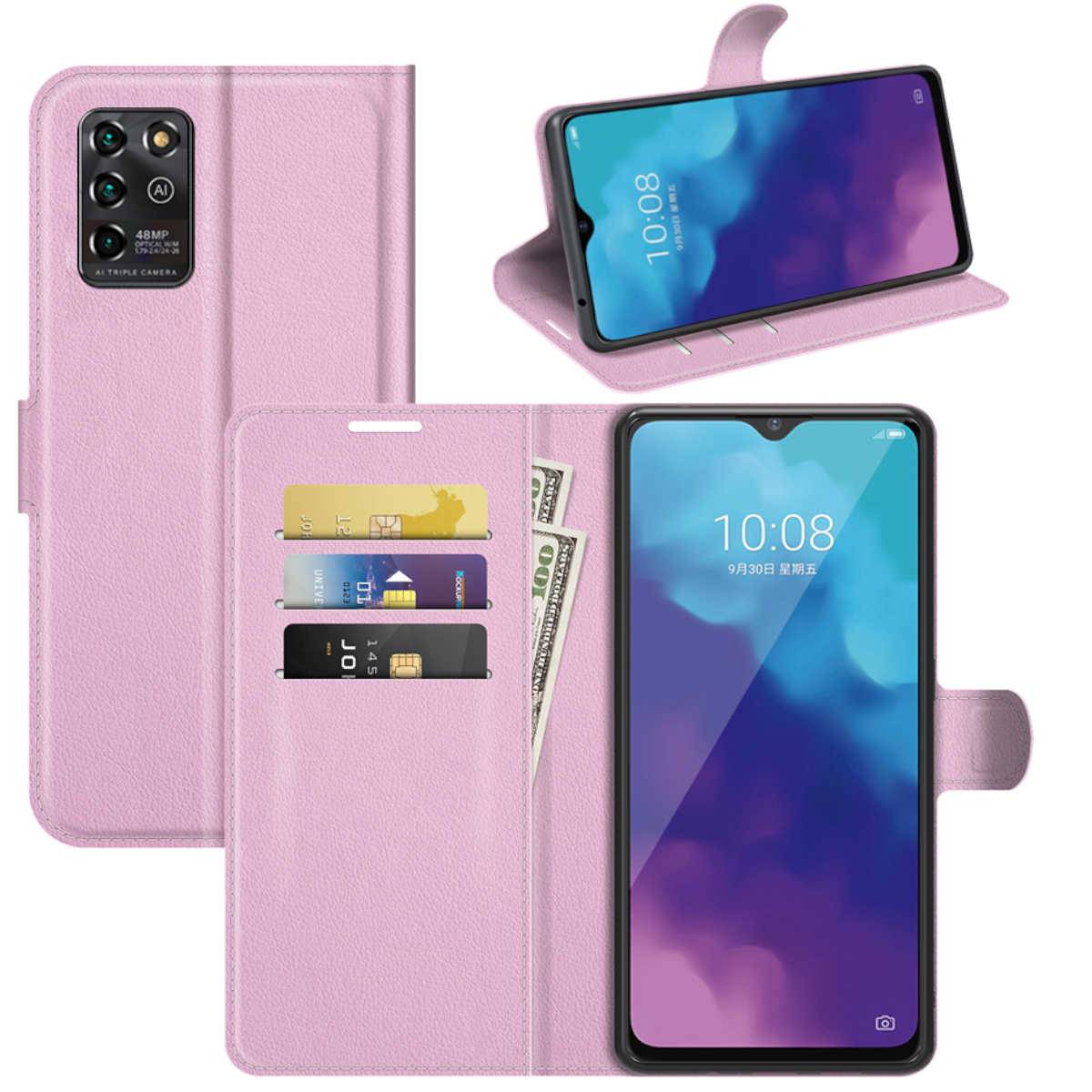 Für ZTE Blade V30 Vita Handy Tasche Wallet Premium Rosa Schutz Hülle Case Cover Etuis Neu Zubehör