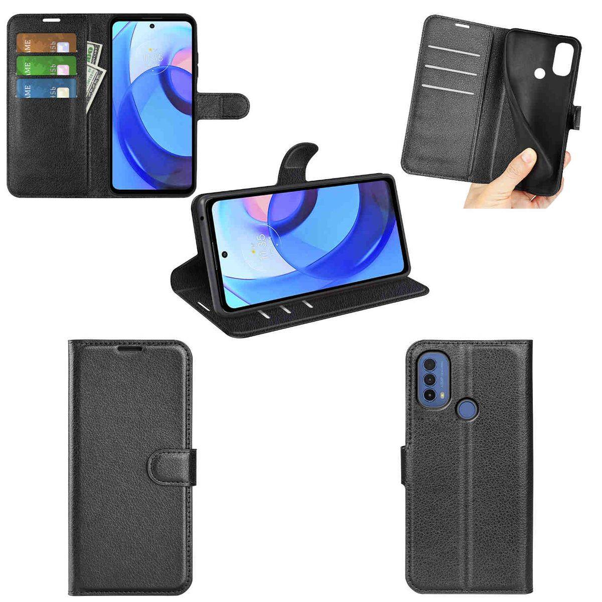 Für Motorola Moto E20 Handy Tasche Wallet Premium Schutz Hülle Case Cover Etuis Neu Zubehör Schwarz