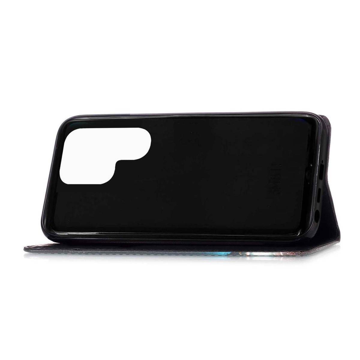 Für Samsung Galaxy S22 Ultra 5G Kunstleder Handy Tasche Book Motiv 1 Schutz Hülle Case Cover Etui Neu