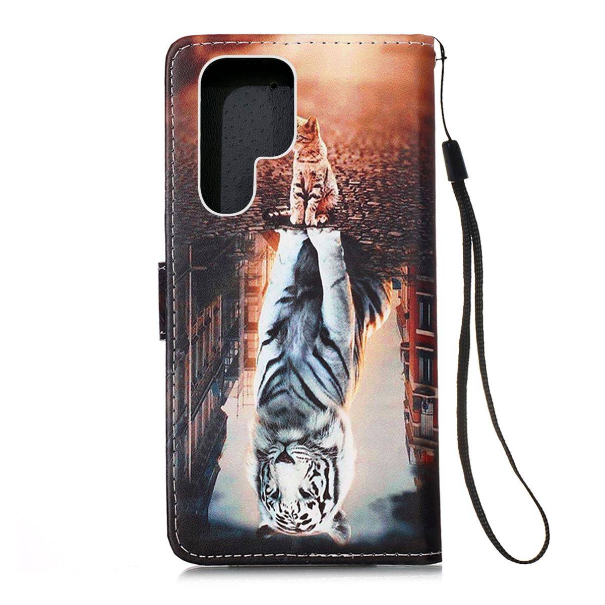 Für Samsung Galaxy S22 Ultra 5G Kunstleder Handy Tasche Book Motiv 1 Schutz Hülle Case Cover Etui Neu