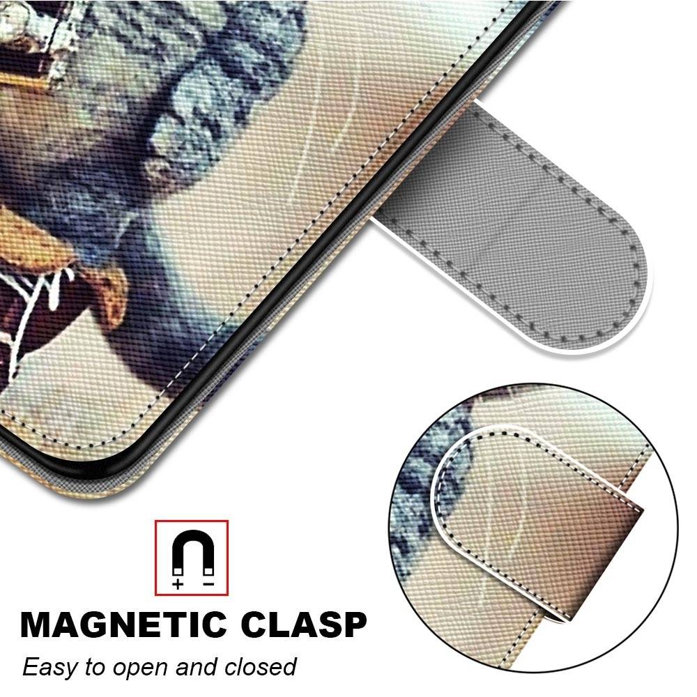 Für Samsung Galaxy S22 Ultra 5G Kunstleder Handy Tasche Book Motiv 3 Schutz Hülle Case Cover Etui Neu