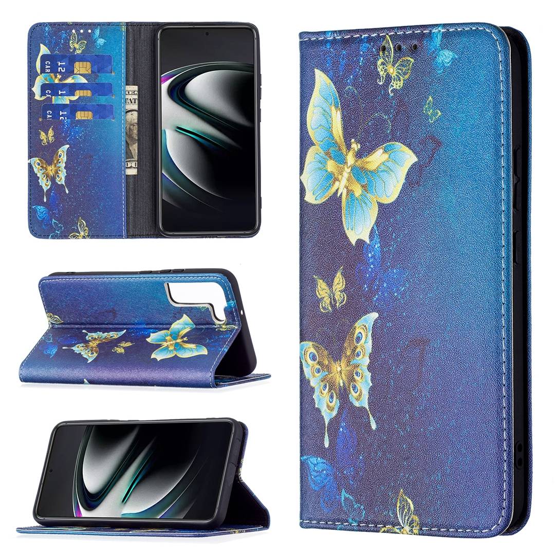 Für Samsung Galaxy S22 Plus 5G Kunstleder Handy Tasche Book Motiv 5 Schutz Hülle Case Cover Etui Neu