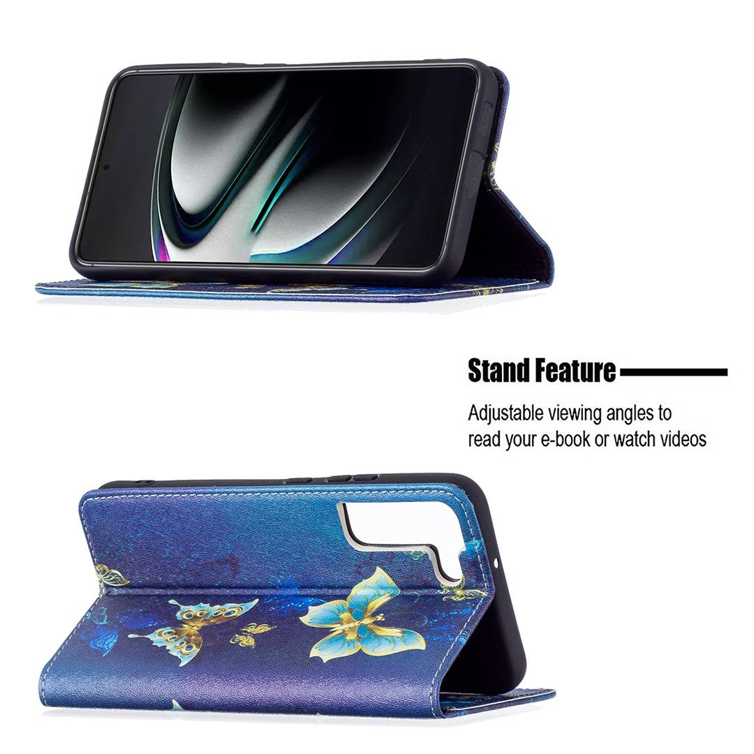 Für Samsung Galaxy S22 Plus 5G Kunstleder Handy Tasche Book Motiv 5 Schutz Hülle Case Cover Etui Neu
