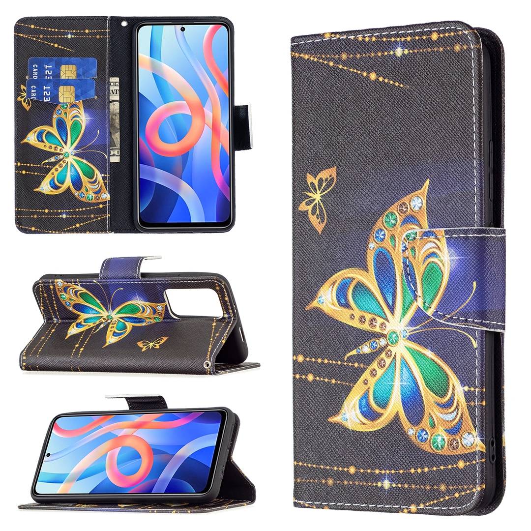 Für Xiaomi Poco M4 Pro 5G Kunstleder Handy Tasche Book Motiv 3 Schutz Hülle Case Cover Etui Neu