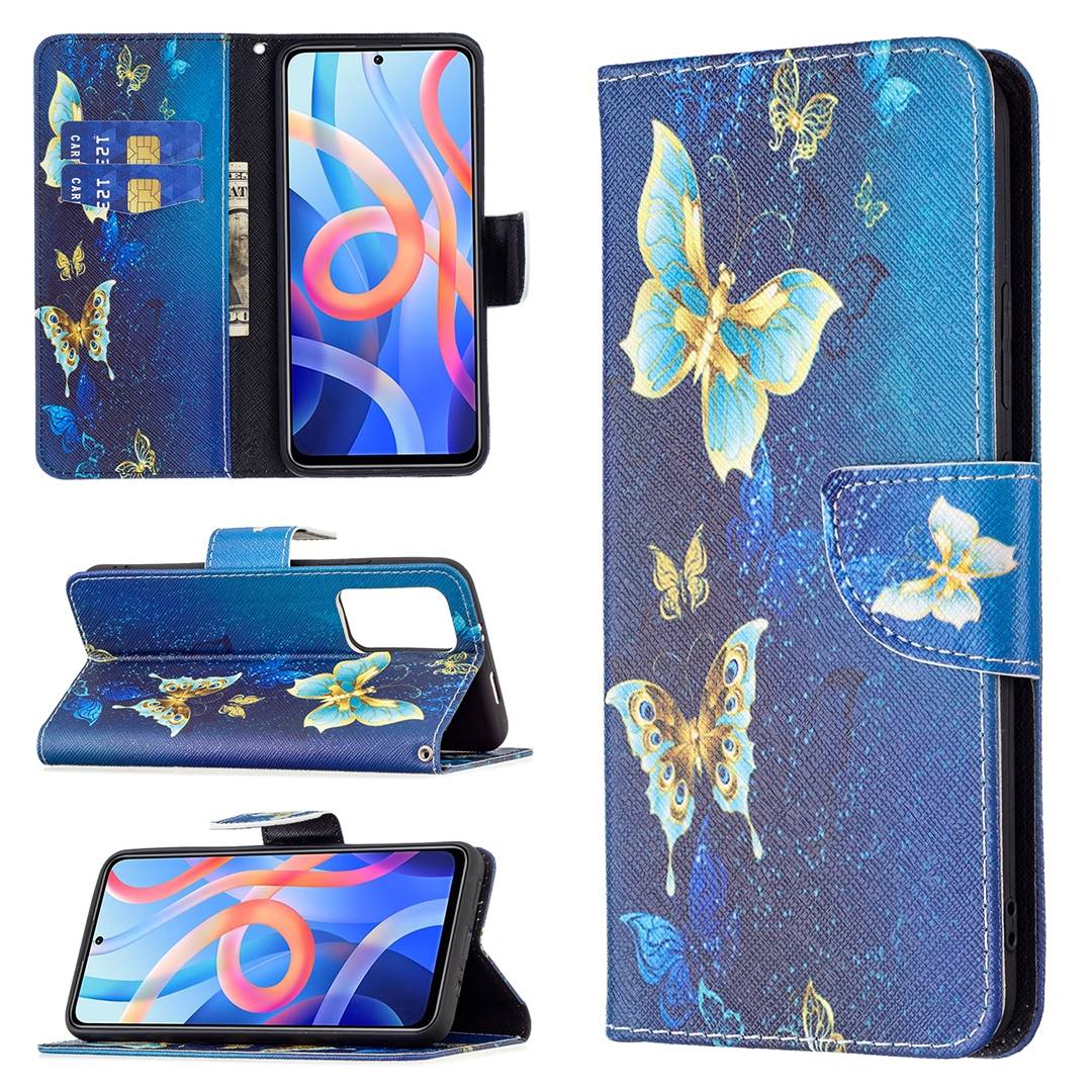 Für Xiaomi Poco M4 Pro 5G Kunstleder Handy Tasche Book Motiv 4 Schutz Hülle Case Cover Etui Neu