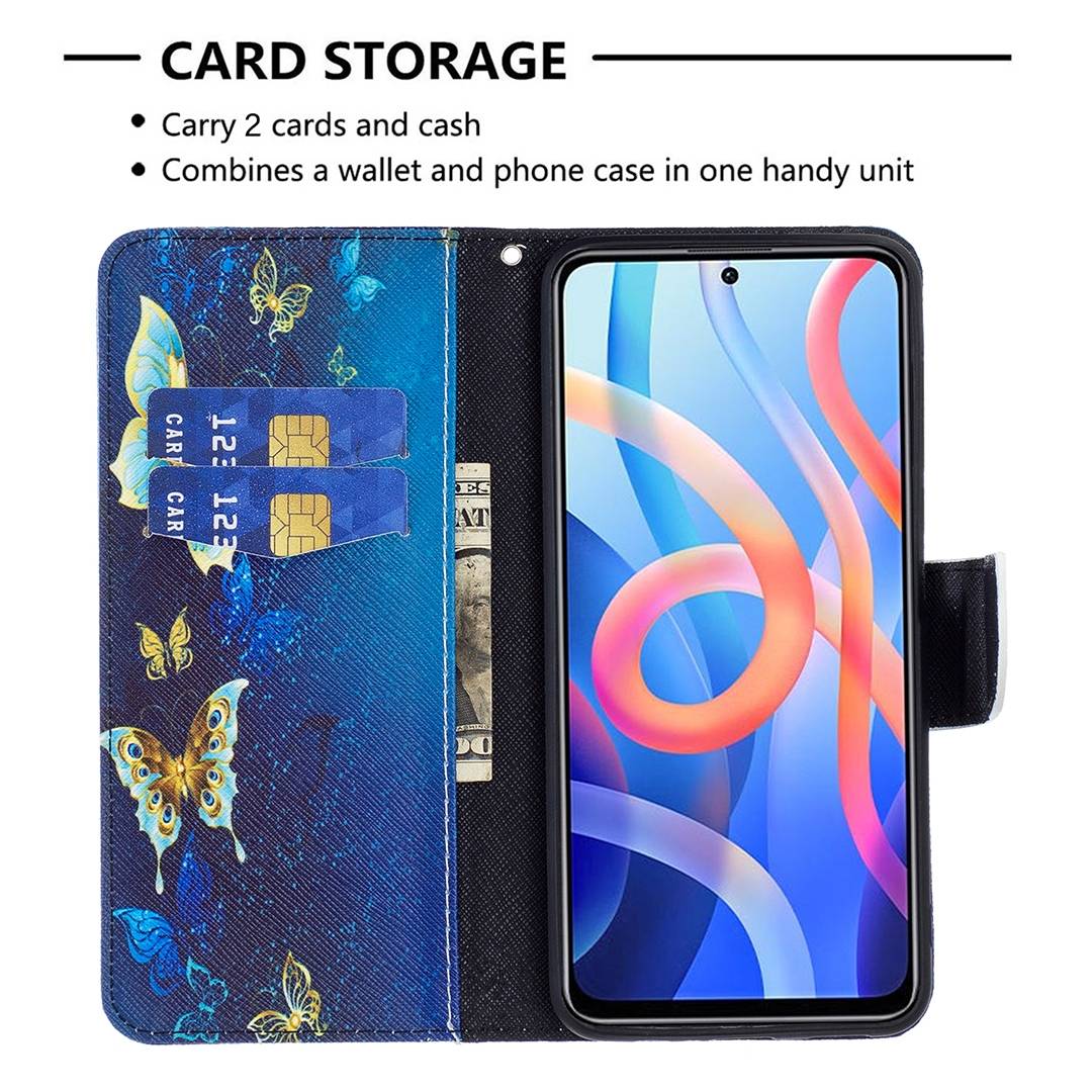 Für Xiaomi Poco M4 Pro 5G Kunstleder Handy Tasche Book Motiv 4 Schutz Hülle Case Cover Etui Neu