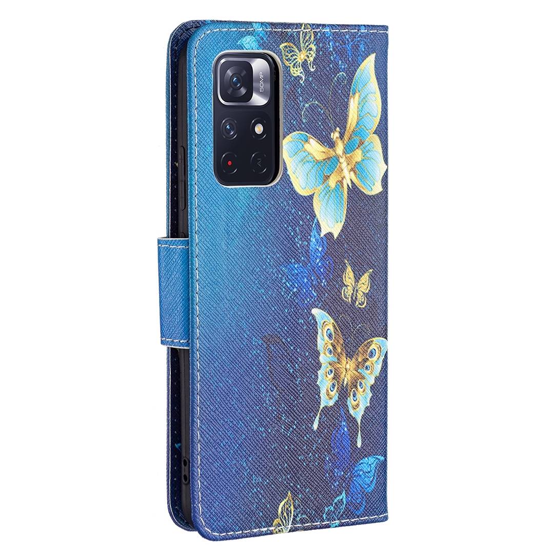 Für Xiaomi Poco M4 Pro 5G Kunstleder Handy Tasche Book Motiv 4 Schutz Hülle Case Cover Etui Neu