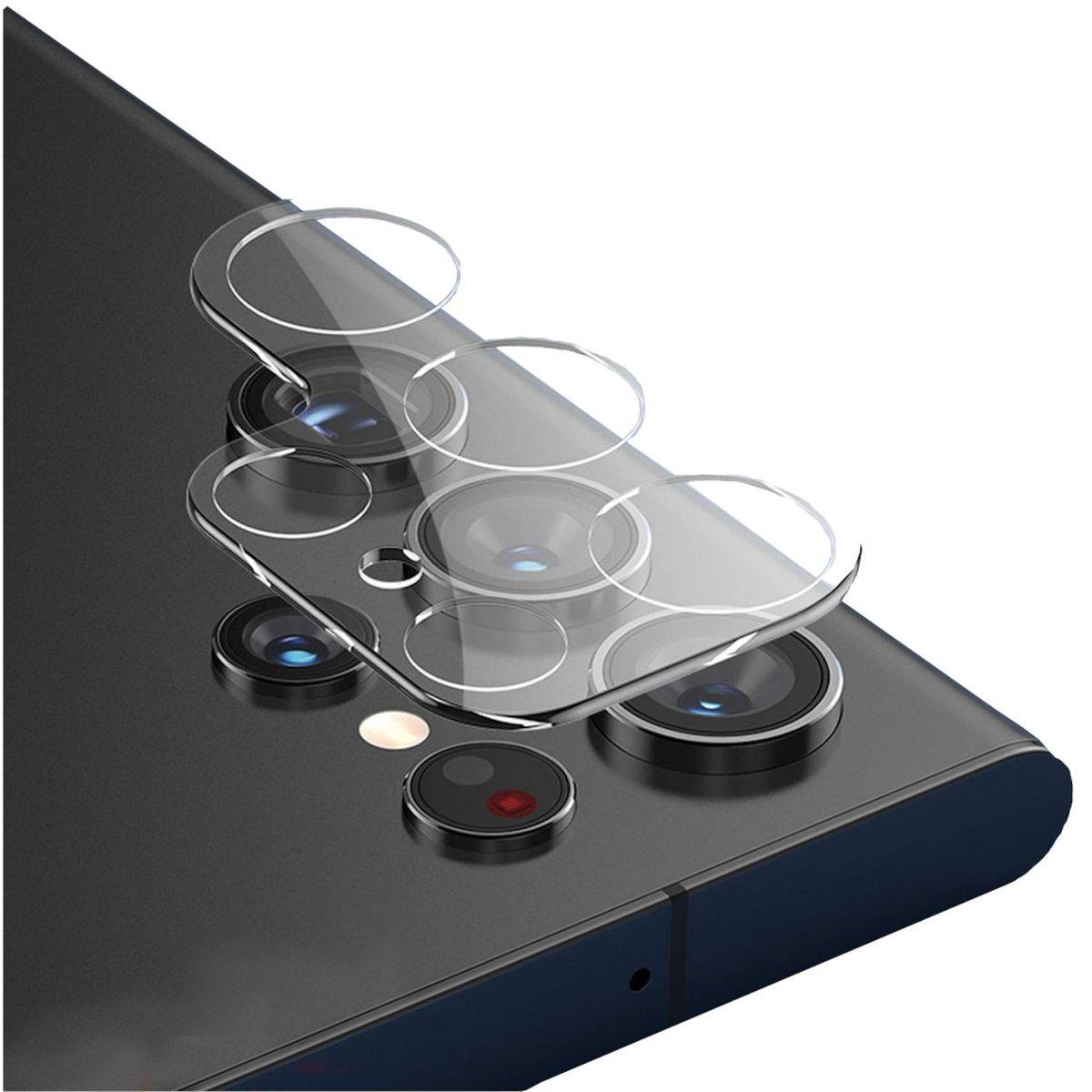 Für Samsung Galaxy S22 Ultra 9H Back Kamera Schutz Hart Glas Cover Displayschutz Transparent