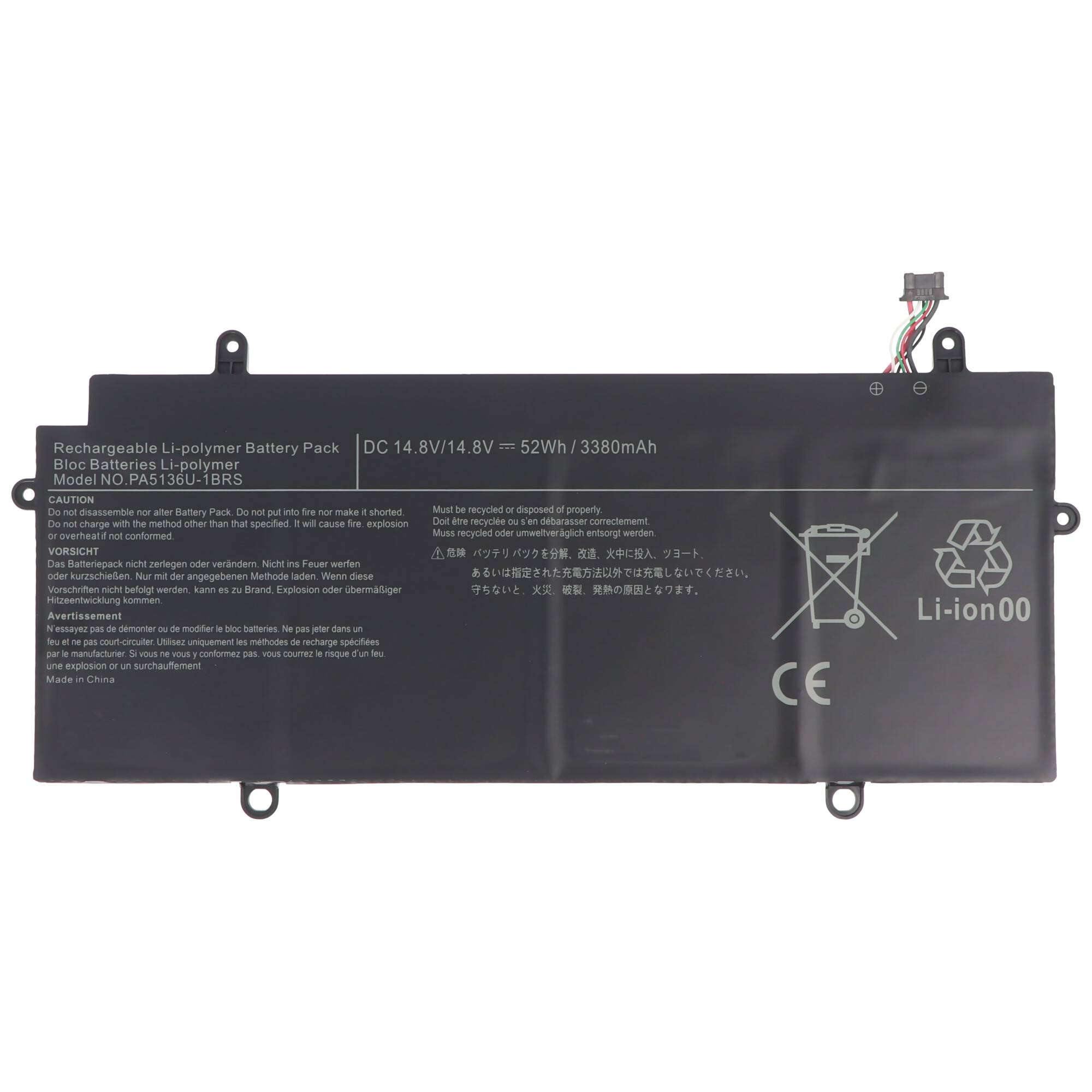 Akku passend für Toshiba Portege Z30 Serie Akkutyp PA5136U-1BRS