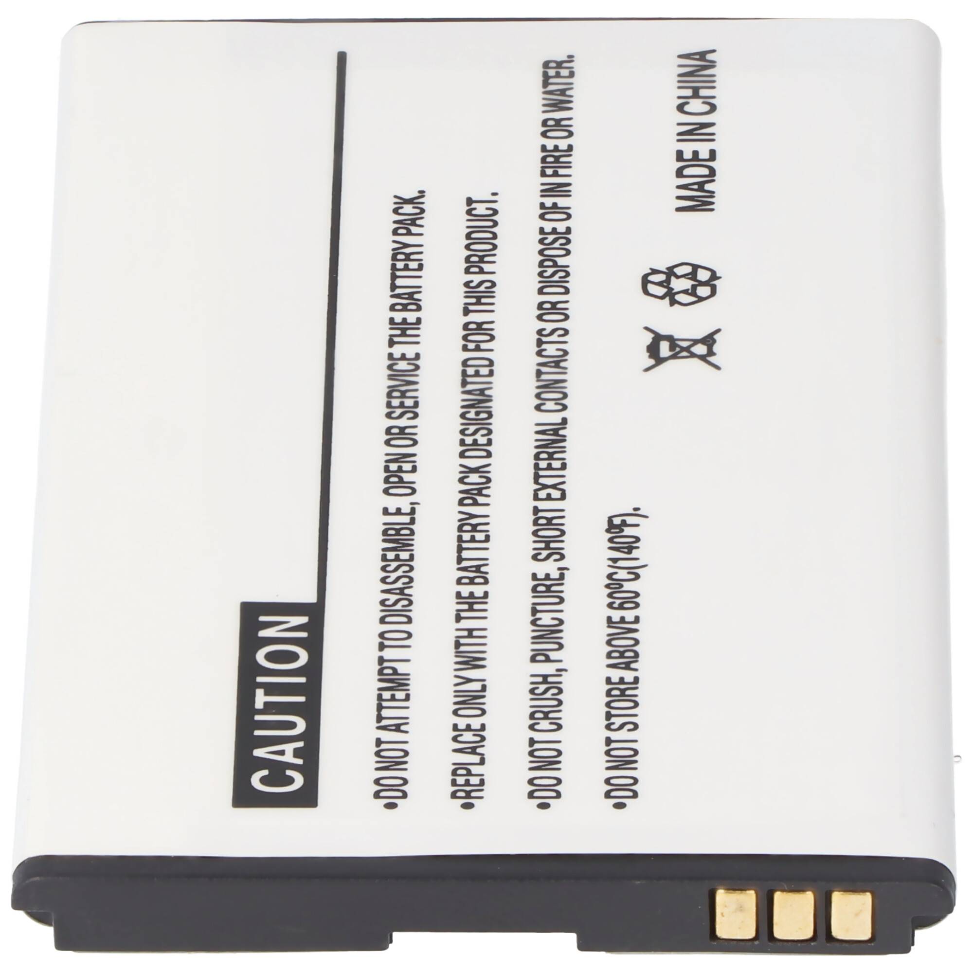 Li-Ion-Akku 1500mAh 3.7V passend für Handy Li3711T42P3h654246, LI3715T42P3H654251, 64.2 x 41,5 x 4,5mm