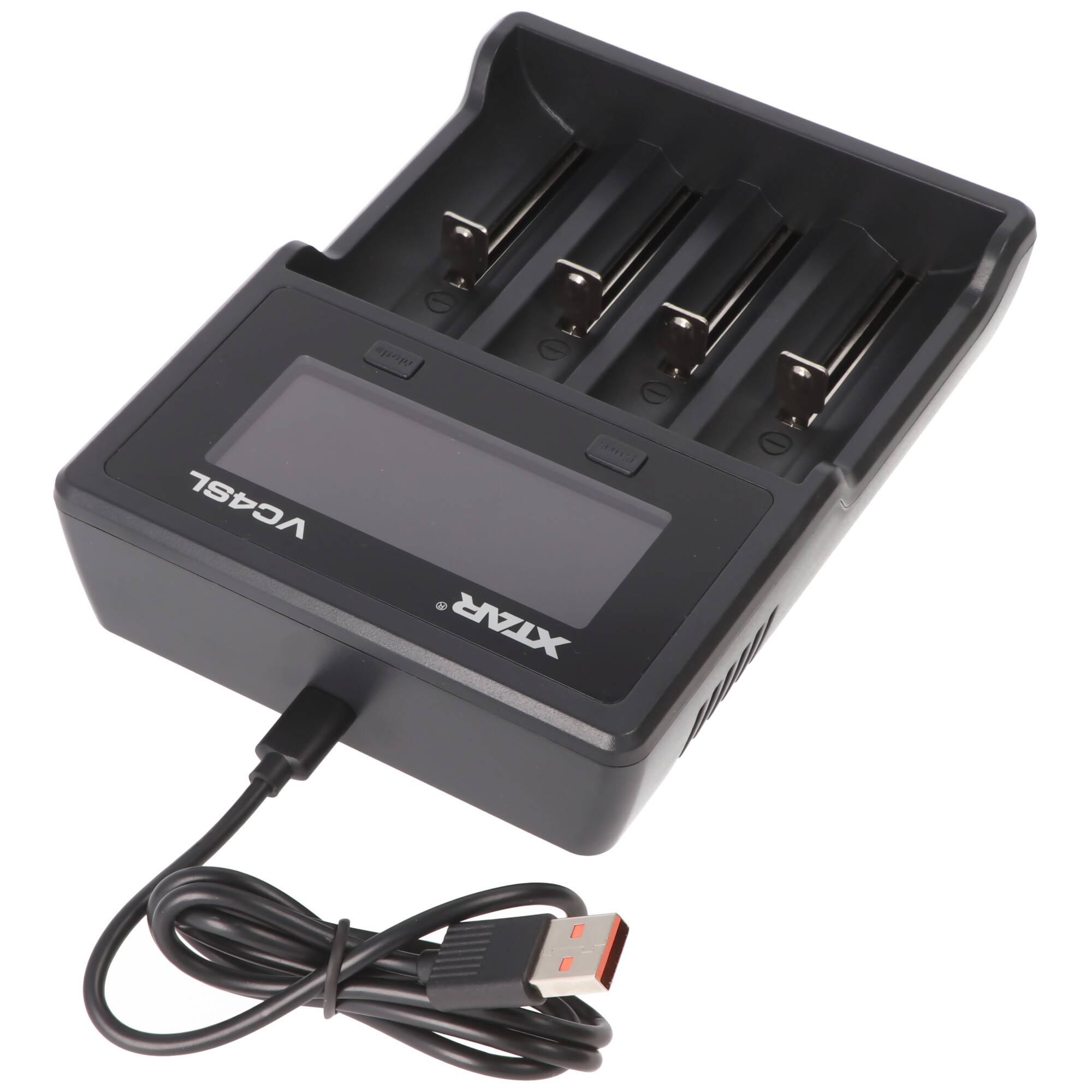 VC4SL QC3.0 Schnell-Ladegerät für Li-ion 3,6V bis 3,7V und NIMH 1,2V Akku, ohne Netzteil