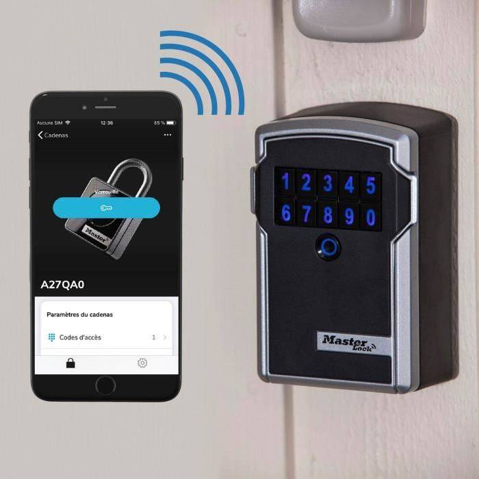 MASTER LOCK Sichere Bluetooth-Schlüsselbox - L-Format - Verbundene Schlüsselbox