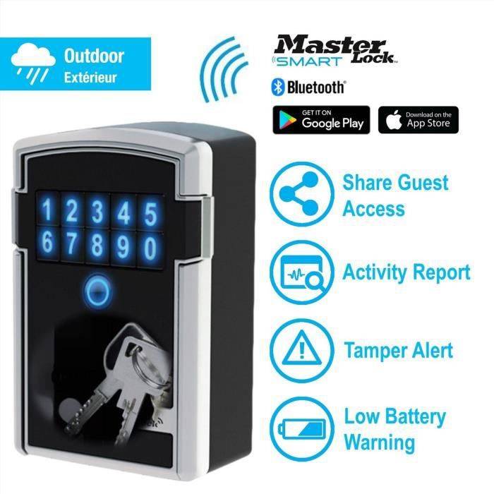 MASTER LOCK Sichere Bluetooth-Schlüsselbox - L-Format - Verbundene Schlüsselbox