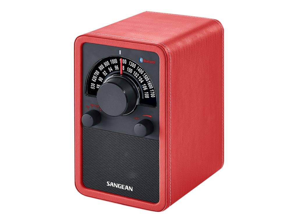Sangean Electronics Sangean WR-15BT - Radio - Leder rot""
