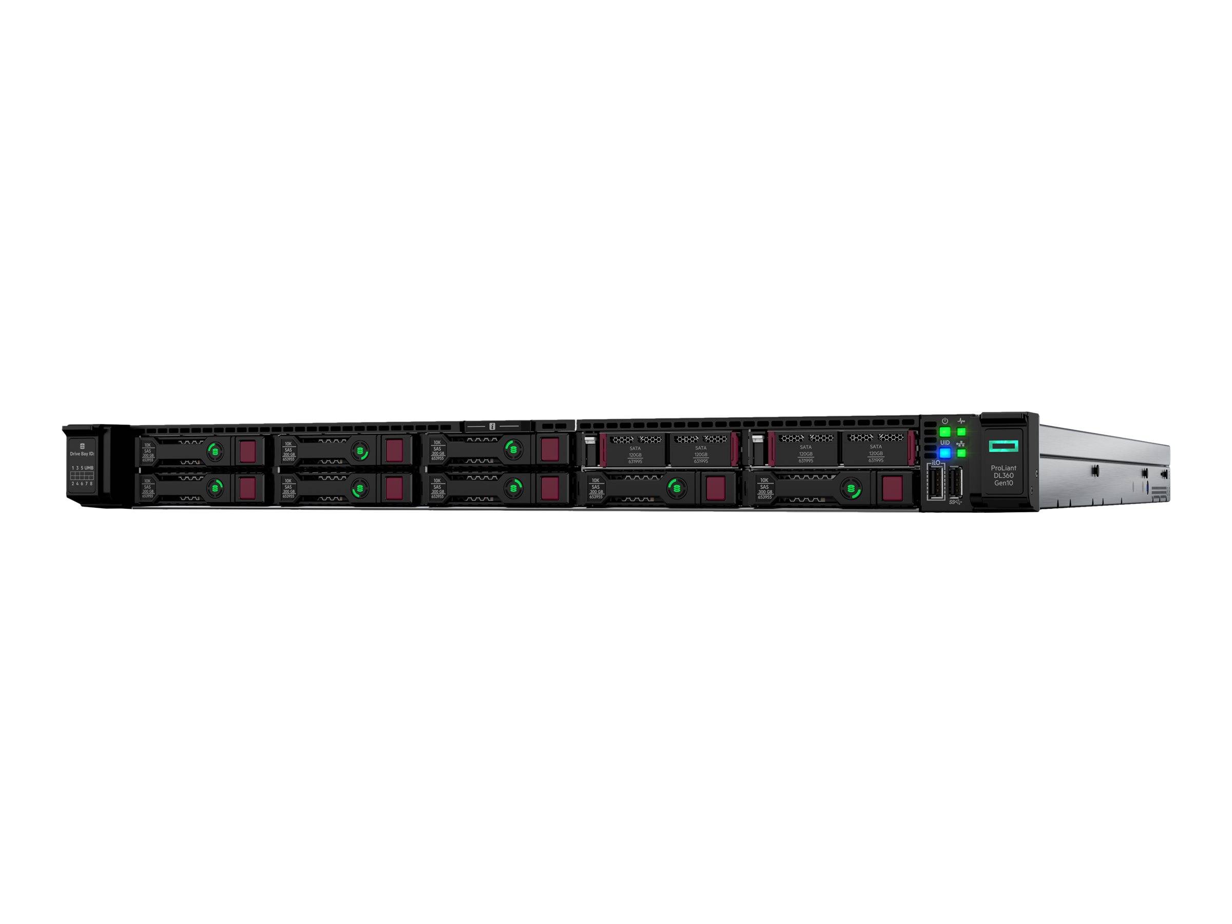 HP Enterprise ProLiant DL360 Gen10 Performance - Server - Rack-Montage - 1U - zweiweg - 1 x Xeon Silver 4208 / 2.1 GHz -""